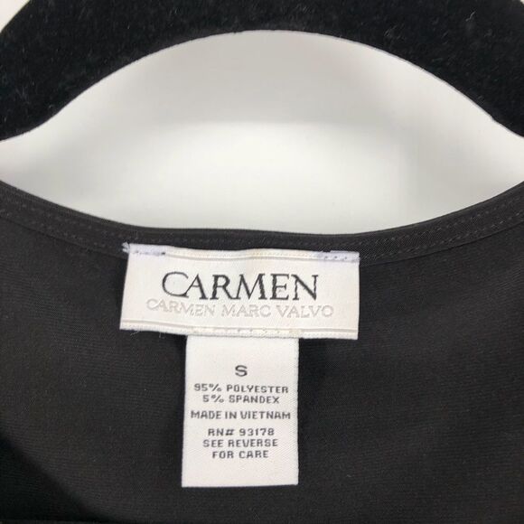 CARMEN MARC VALVO Cold Shoulder 3/4 Sleeve Top - Picture 4 of 4